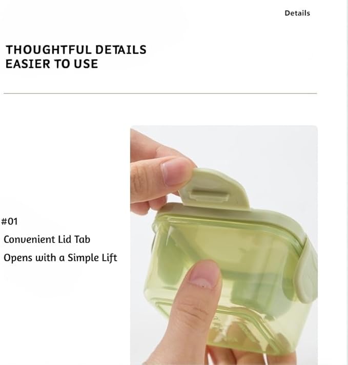 150 ml Food Storage Containers – BPA-Free Thickened PP, 4-Latch Airtight Lid, Freezer/Microwave/Dishwasher Friendly (Clear)