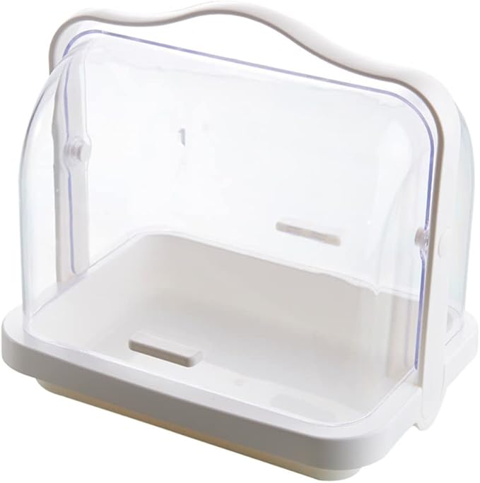 Cabilock Handheld Transparent Dinnerware Organizer Lid Storage Box for Bottles and Cutlery for Home and Travel Use