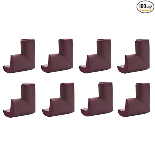 TopHomer 8 Pack Corner Guards Corner Protectors Furniture Corner & Edge Safety Bumpers Proofing Bumper Cushion for Table Furniture Sharp Corners-Brown