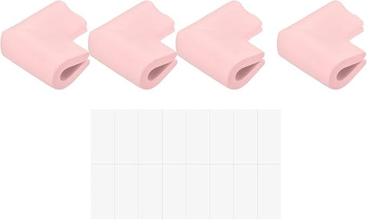 uxcell Corner Guards Edge Protectors, 24Pack U Foam Safety Bumper W Self-Adhesive Tape Furniture Corner Table Edge Guard, 2.16"x1.38"x0.31", Pink