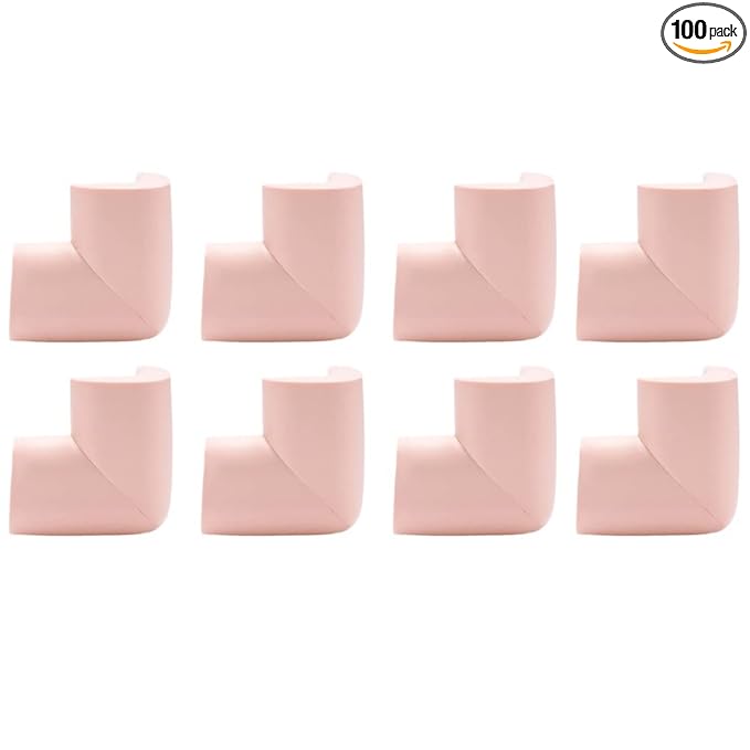 TopHomer 8 Pack Corner Guards Corner Protectors Furniture Corner & Edge Safety Bumpers Proofing Bumper Cushion for Table Furniture Sharp Corners-Pink
