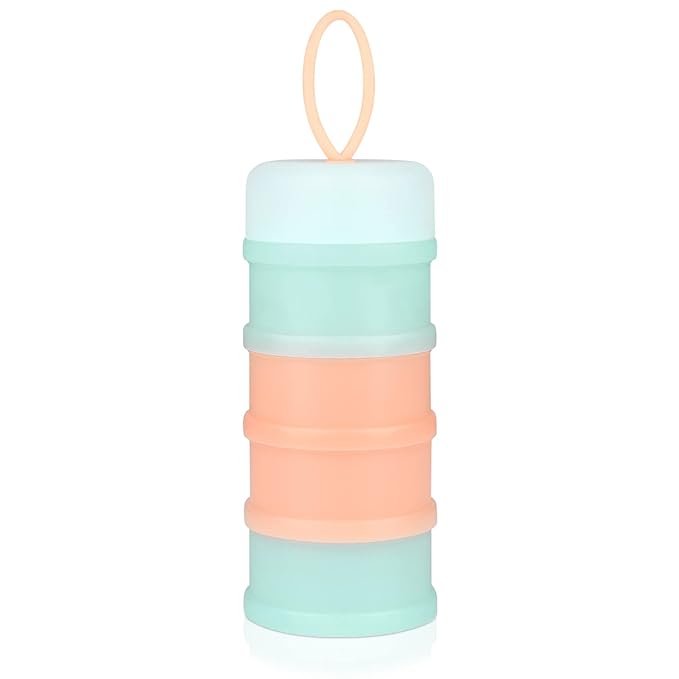 Accmor Baby Formula Dispenser On The Go, Stackable Formula Dispenser Formula Container to Go, Non-Spill Portable Milk Powder Kids Snack Storage Container, BPA Free