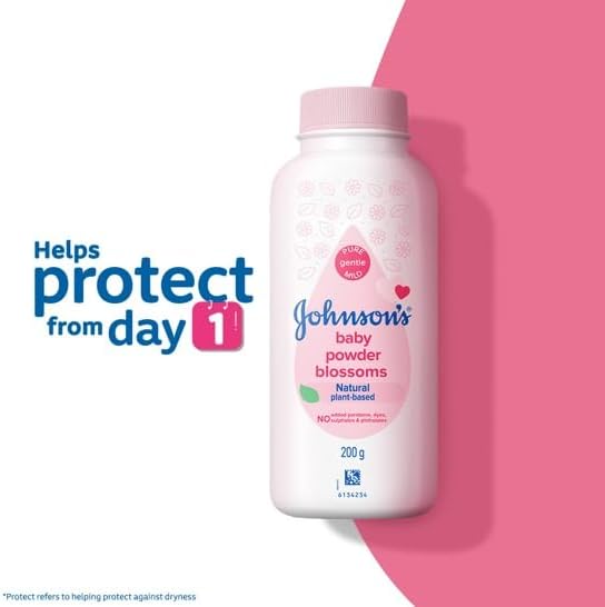John&Son Baby Blossoms Baby Powder, 200g, 8 Pack