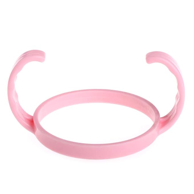 2 Pack Baby Bottle Holder Feeding Bottles for Comotomo Easy Cleaning 2 Count (Pink/Green) Easy Grip Plasic Handles Feeding Bottle Handles Bottle Handles for Baby Baby Bottle Handles Baby Bottle Baby