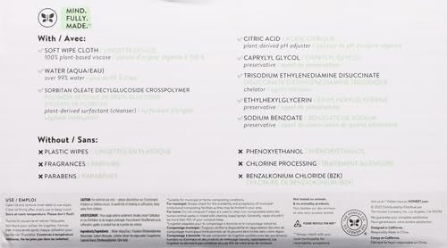 The Honest Company Hypoallergenic Multi-Use Baby Wipes for Sensitive Baby Skin, Balance Blues, 288 Count (Pack of 3)