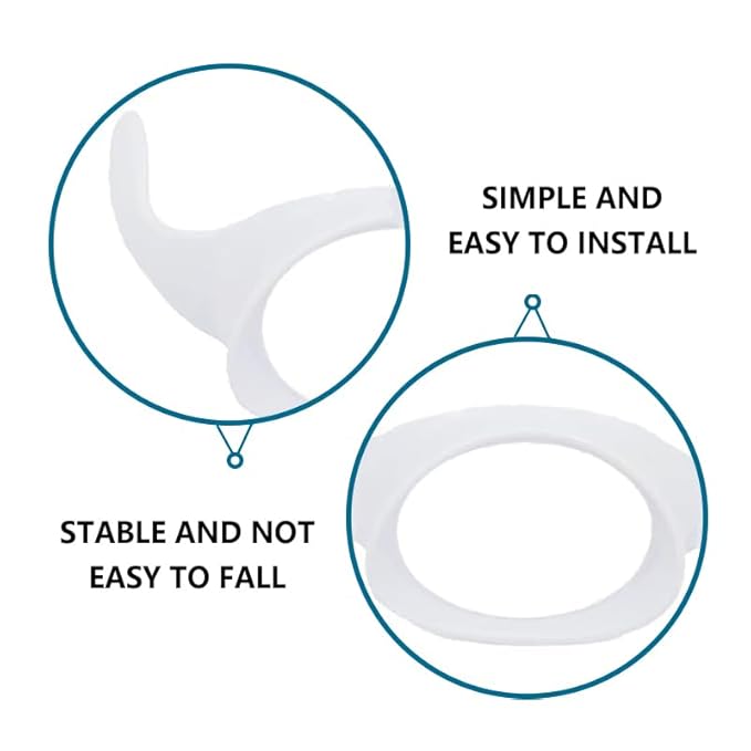 Baby Bottle Handles Compatible with Philips Avent Anti-Colic and AirFree Vent Baby Bottles, Compatible Avent Bottle Holder,4 Count (White)