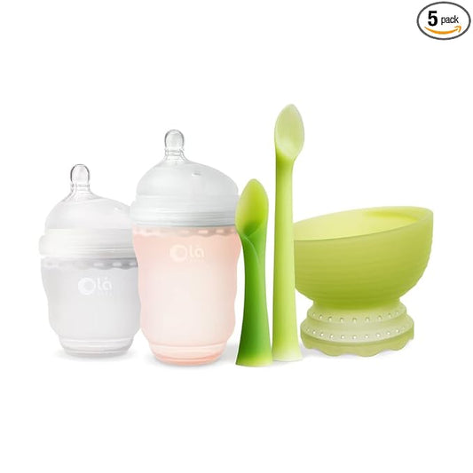 Olababy Essential Feeding Gift Set (Coral)