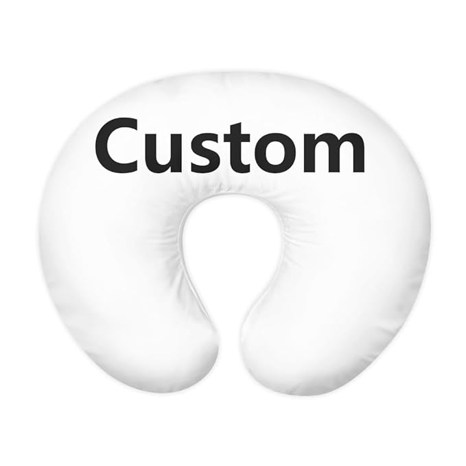 Forchrinse Custom Nursing Pillow Cover for Baby Boys Girls,Soft Breastfeeding Pillow Cover Washable Infant Feeding Cushion Cover Easy to Clean