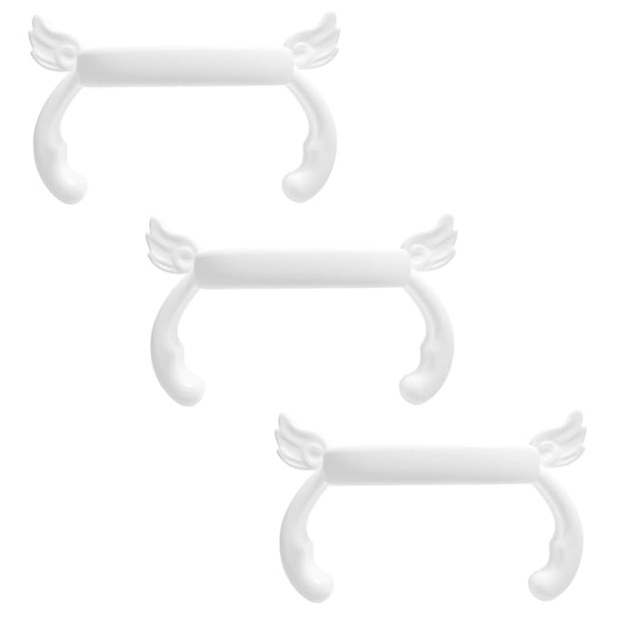 Bottle Handles Compatible for hegen Baby Bottles Anti Colic Wide Neck (3 White)