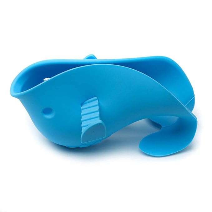 Bath Spout Cover for Bathtub,Baby Shower Protector Cover A Fun Way to Protects Baby from Bumping Head During Bathing Time Cute Soft Whale Design Making for Enjoyable Safe Baths (Blue)