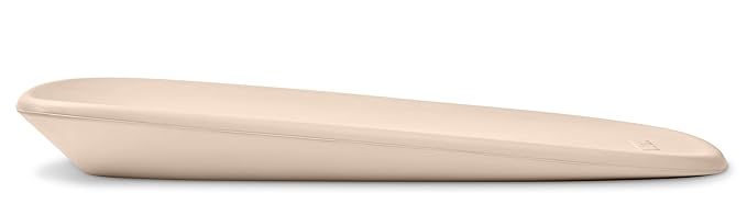 Nattou Softy Changing Pad - Wipeable Baby Changing Mat- Durable, Water-Resistant, Cocoon Shape with Honeycomb Bottom Grips BPA-Free, Assimilates Room Temperature - Beige