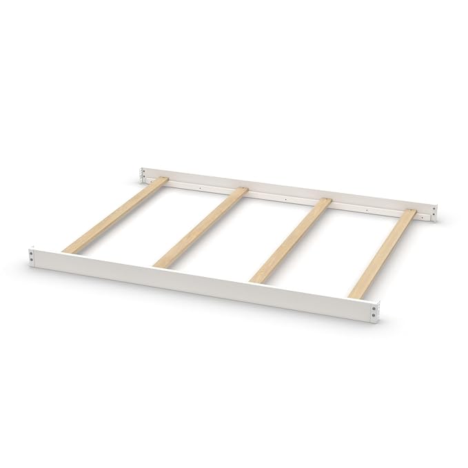 Full-Size Conversion Kit Bed Rails for Sorelle Crib & Changer Combos - Solid Wood - Toddler and Adult Bed Rail for Full-Size - Nursery & Baby Furniture (Model #1050, White - Tuscany Crib & Changer)