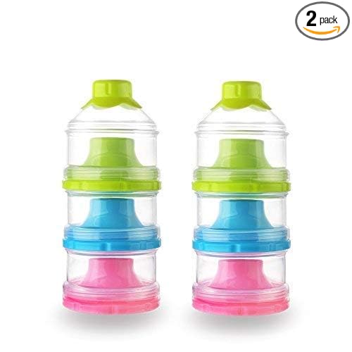 Accmor Baby Formula Dispenser, Non-Spill Stackable Formula Dispenser On The Go, Baby & Kids Snack Containers, Formula Container for Travel, BPA Free