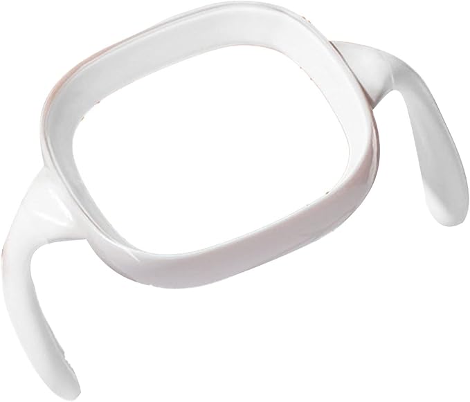 Baby Bottle Handle Square Shape Feeding Bottle Handle BPAFree Silicone Handle for Wide Neck Bottles, 7.3 x 5.3cm, White