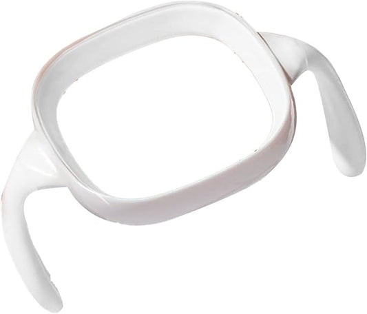 Baby Bottle Handle Square Shape Feeding Bottle Handle BPAFree Silicone Handle for Wide Neck Bottles, 7.3 x 5.3cm, White