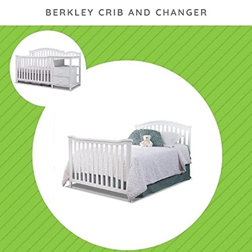 CC KITS Full Size Conversion Kit Bed Rails for Sorelle Crib with Changer Combos | Fits Berkley, Princeton/Tuscany, Verona and Vista Elite and Combos (White, Berkley Crib and Changer)