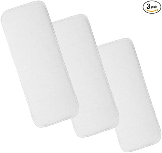 3-Pack Kawaii Adult/Women/Teen Reusable Cloth Diaper Insert, Incontinence, Pregnancy, Childbirth, Super Absorbent 4-Layer Microfiber Insert Oversize 48.5 x 19 cm