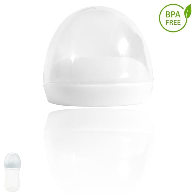 Bottle Cap with Screw Ring Set Compatible with Both Avent Natural and Avent Anti-Colic PP Glass Baby Bottle, 3 Sets