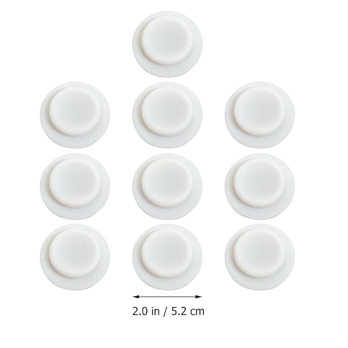 TOYANDONA 10Pcs Silicone Replacement Gaskets for Milk Storage Bottles Leak-Proof Seal Rings Flexible High-Temperature Resistant Pads for Standard Bottle Mouths
