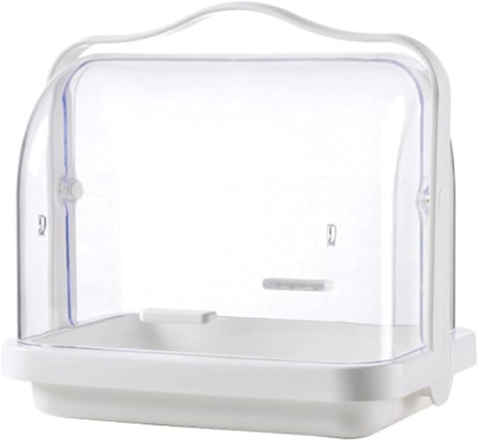 Cabilock Handheld Transparent Dinnerware Organizer Lid Storage Box for Bottles and Cutlery for Home and Travel Use