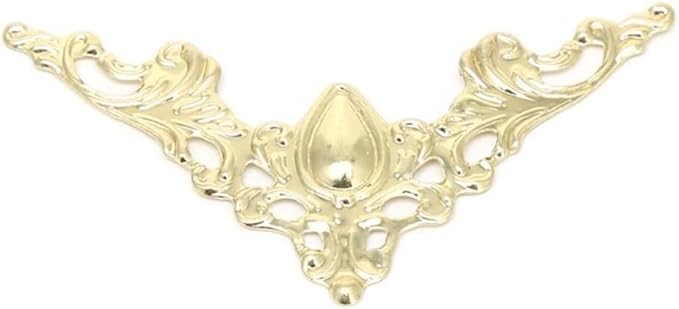 30 Pcs Antique Edge Corner Decorative Protectors, Scrapbooking Albums Embellishment Photo Frame Jewelry Box Decorative Corner (Antique Bronze)