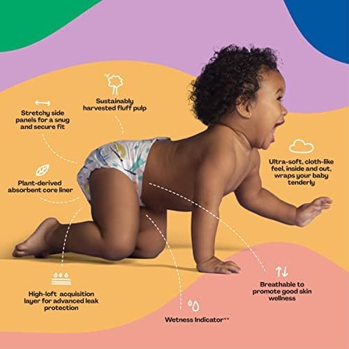 Hello Bello Premium Baby Diapers Size 6 I 17 Count of Disposable, Extra-Absorbent, Hypoallergenic Baby Diapers with Snug and Comfort Fit I Sleepy Sloth (Pack of 4)
