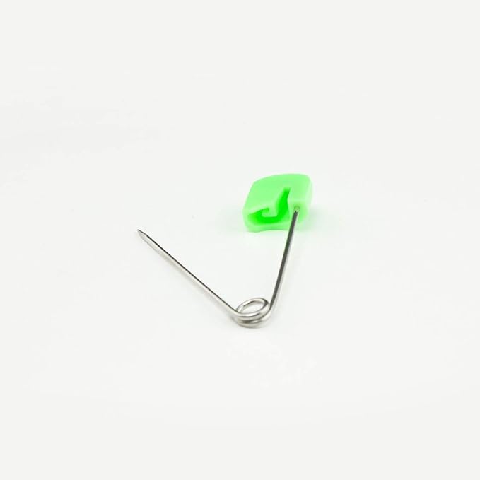 OsoCozy Cloth Diaper Nappy Pins 100 Packs - 100 Stainless Steel Safety Pins with Locking Plastic Heads. Durable, Safe and Cute 2.2 Inches Long (Light Green)