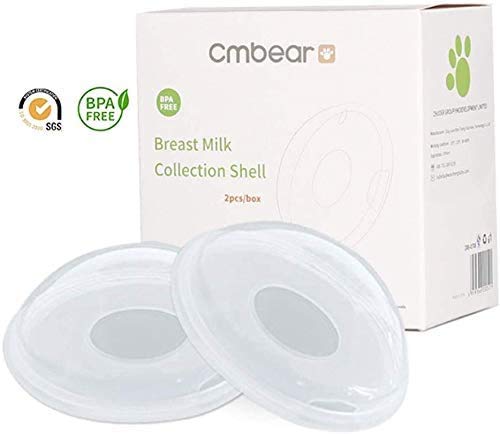 Breast Shells Milk Saver,2 Pack Breast Pump,Breastmilk Collector,Milk Anti-Flow Out,Protect Sore Nipples,BPA-Free Flexible Food Grade Silicon and PP Material,Skin Friendly