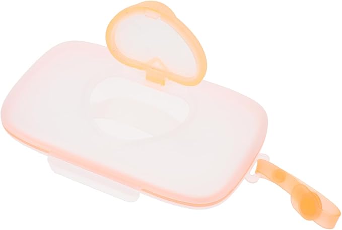 Travel Wipes Case Wipes Holder Baby Dispenser Holder: Newborn Wipes Box Toddlers Stroller Hanging Orange Wipe Case Portable Outdoor Use for Home Travel Hotel Wipe Holder Babywipes