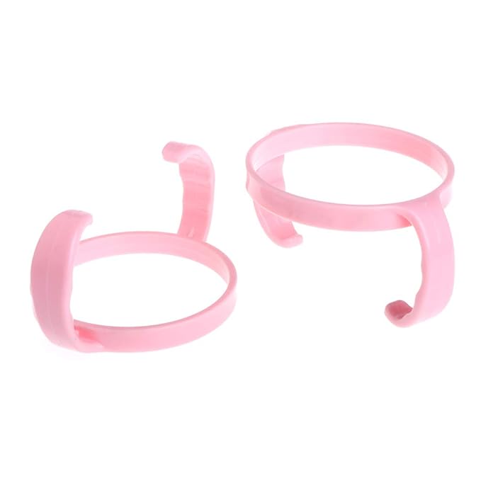 2 Pack Baby Bottle Holder Feeding Bottles for Comotomo Easy Cleaning 2 Count (Pink/Green) Easy Grip Plasic Handles Feeding Bottle Handles Bottle Handles for Baby Baby Bottle Handles Baby Bottle Baby