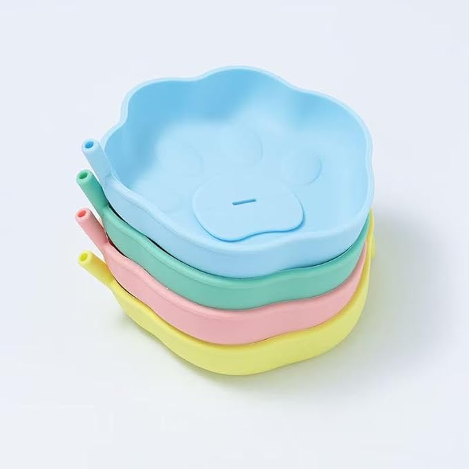 PandaEar 4 Pack Popsicle Holder for Kids, Silicone Ice Cream Cone & Popsicle Drip Catcher with Built-in Straw, Mess-Free Frozen Treat Holder