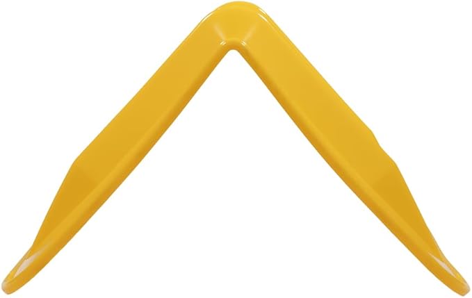 Mytee Products 8"x8"x12" Yellow Flatbed Corner Protector - V Shaped Edge Guard for Tie-Down Winch & Ratchet Straps - Fit 1 Straps Up to 4"- Plastic Corner Protector for Flatbed Trailer Cargo Load