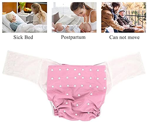 Adults Cloth Diapers For Elderly 6 Colors, Reusable Washable Waterproof Diapers Bedwetting Adults For Disabled Urine Loss, Adult Night Diapers For Incontinence Care(#3)