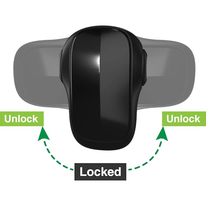 Moonybaby Childproof Oven Door Lock, Child Safety Oven Front Lock(ONLY for Flat Surface), Heat-Resistant, No Tool Needed, Jet Black