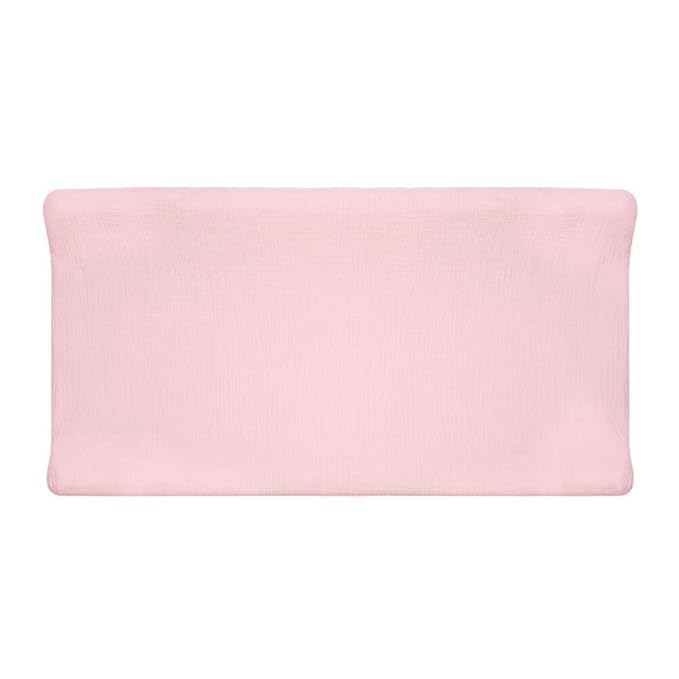 Cotton Changing Pad Cover,Unisex Diaper Change Table Sheet Ultra Soft Diaper Change Table Pad Cover Washable Changing Pad Sheets for Newborn,32in x 16in x 5in,Light Pink