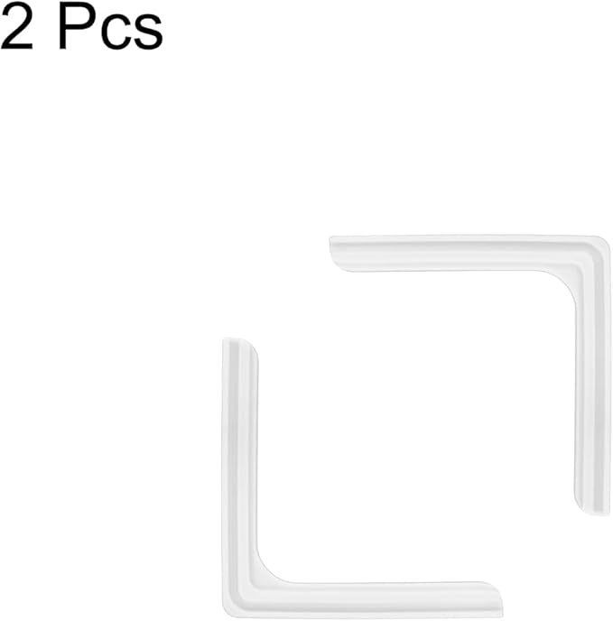 uxcell Window Corner Guards Edge Protectors, 2Pack Mini Lace Style Safety Bumper, 70mmX9mm for Window Corners, Desks, Cabinets, Silver