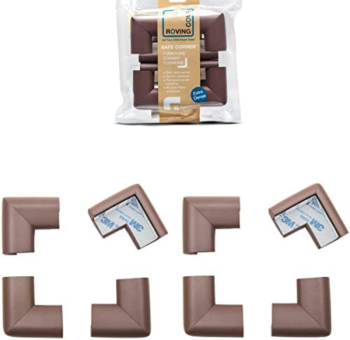 18ft Edge 16 Corners - Bundle & Save - RovingCove HeftyFit Edge Corner Guards, Coffee Brown