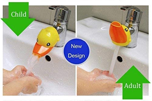 Kids Faucet Handle Extender Sink Extender for Toddler, Baby, Children Safe and Fun Hand-Washing Solution,Cartoon Faucet Extender - Make Your Kids Love Hand Washing - Bathroom Accessory (Duck Style)
