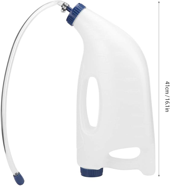 4L Calf Bottle Feeding High Capacity Calf Milk Feeder Bottle Nursing Bottle Feeding Nipple Sheep Lamb Bottle Holder