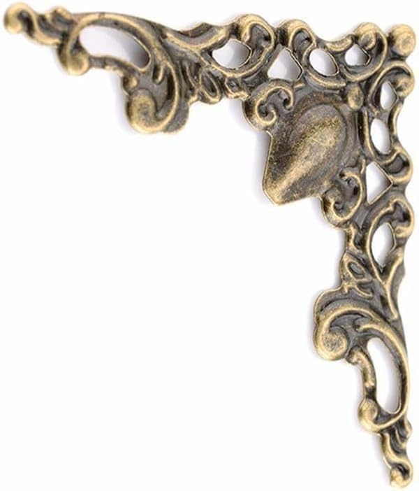 30Pcs Antique Bronze Edge Corner Decorative Protectors, Scrapbooking Albums Embellishment Photo Frame Jewelry Box Decorative Corner