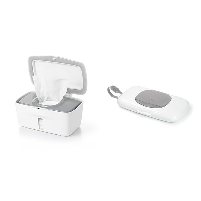 OXO Tot Wipes Dispenser and On-The-Go Wipes Case - Convenient Diapering