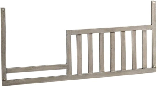 Toddler Bed Safety Guard Rail for Munire & Echelon Convertible Cribs - Solid Wood Rail for Convertible Crib to Toddler Bed Conversion - Safety Bed Rail for Children (Ash Grey)