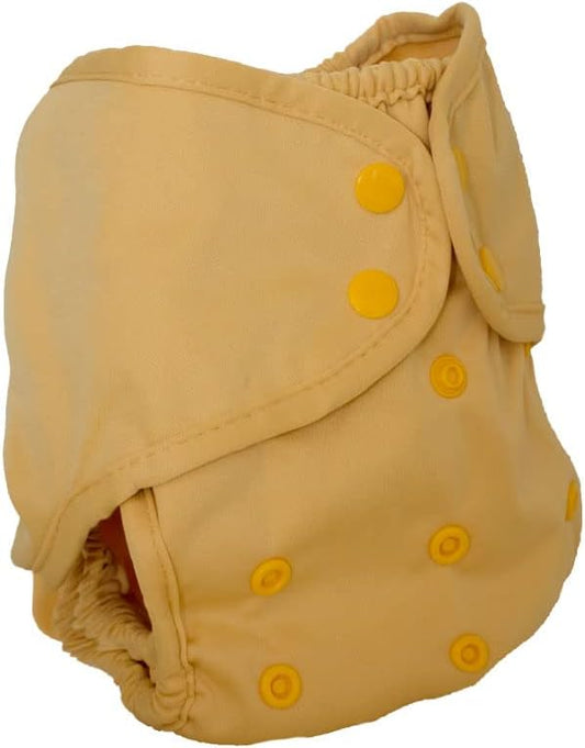 Buttons Cloth Diaper Cover – Snap Super One Size (12-40lbs) (Butter)