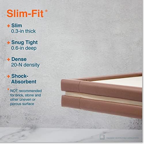 Slim-Fit 27ft Edge 8 Corners - Bundle & Save - RovingCove Slimfit Edge Corner Guards, Coffee Brown