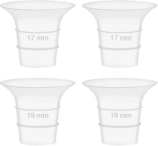 Maymom 17&19mm Flange Insert Compatible with Elvie Single/Double Electric, Elvie Stride 24mm Wearable Cup, Not Original Elvie Stride Replacement Pump Parts