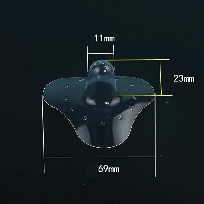 Nipple Shields for Nursing Newborn for Women Breastfeeding Baby Premium Contact Nippleshield for with Latch Difficulties or Flat or Inverted Nipples Clear (20mm/0.78inch, 4, Count)