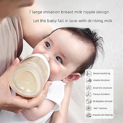 gb Feeding Series 3rd Stage Baby Bottle 10oz 300ml PPSU BPA-Free, Anti-Colic, Soft Silicone, Ergonomic Handle, Easy to Clean, Ideal for Newborn Essentials & Breastfeeding, 6+ Months