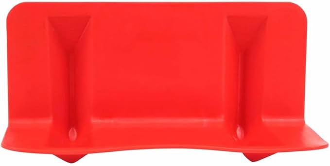 Mytee Products 10 Pack Red Flatbed Edge Protectors - 4"x4"x11" Plastic V Board Flatbed Corner Protectors for Cargo Loads & Tie Down Strap Guard - Fit 1 Strap Up to 4"