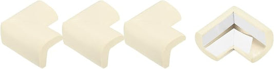 uxcell Corner Guards Edge Protectors, 4Pack Foam Safety Bumper L Shape, 55mm/2.16"(L) for Furniture Corner Table Edge Guard, White