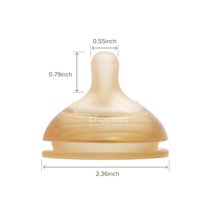 Thyseed Anti-Colic Series Nipple, Fast Flow,6+ Months, 1-Pack